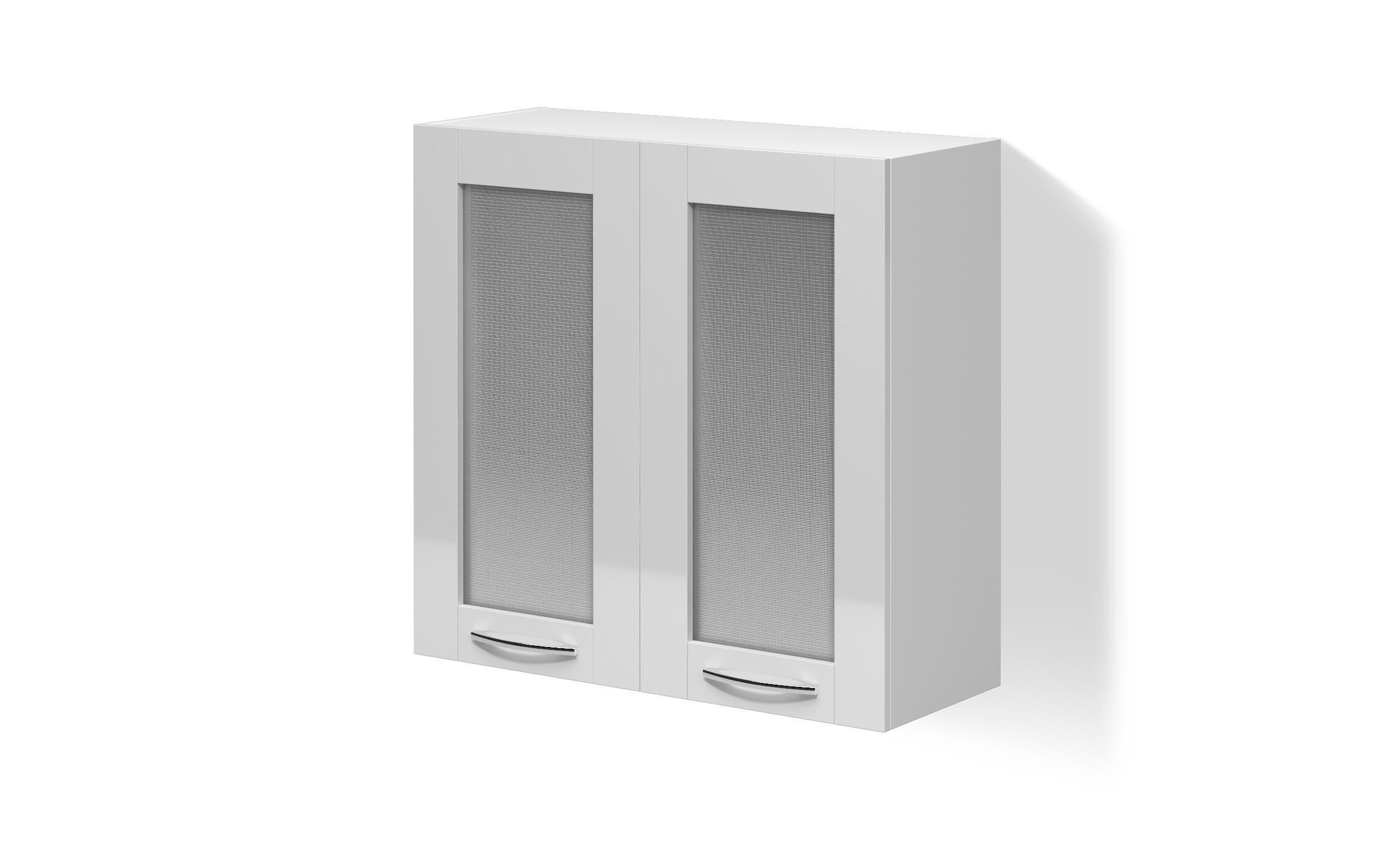 Kitchen showcase cabinet Dakota 43, white gloss  1